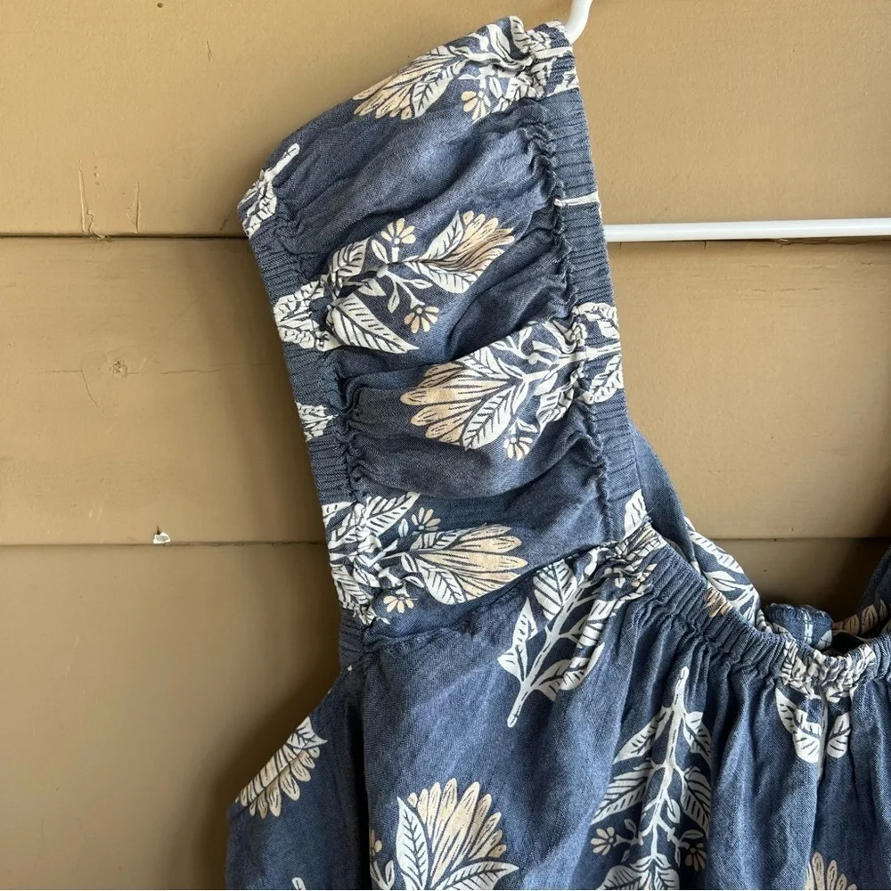 Old Navy Puff-Sleeve Printed Cutout Tie-Back Swing Blouse Size 3x
